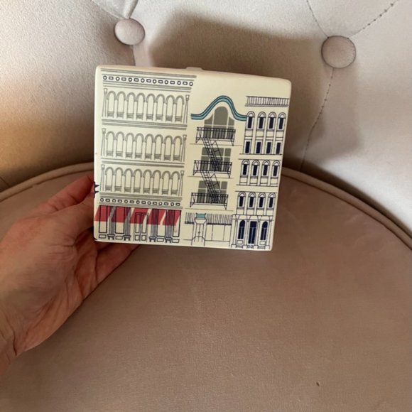 kate spade about town bathroom set waste basket toothbrush holders *PLEASE READ* - Picture 2 of 15